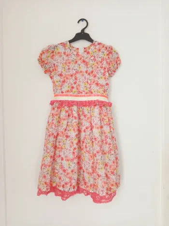 Robe d'été à fleurs vintage fille w