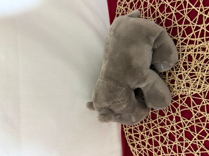 Peluche hippopotame NATURE PLANET gris - photo numéro 2