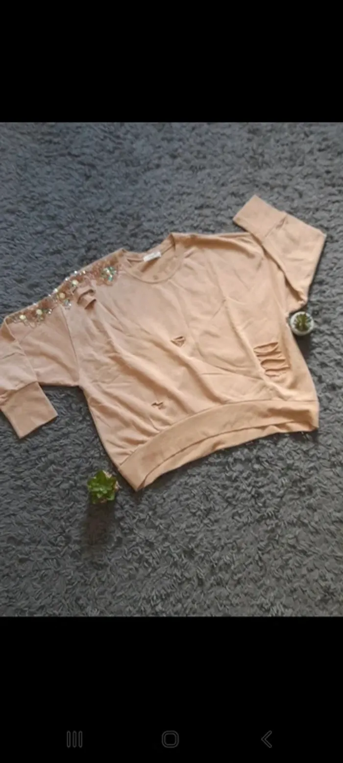 Sweat oversize avec ornements