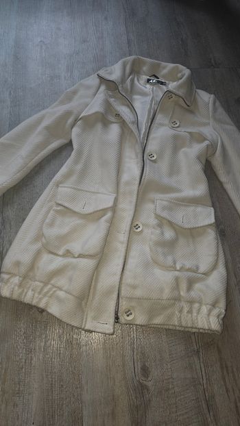 Manteau - Doudoune - veste beige - creme Akoz taille S