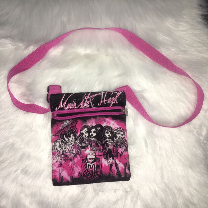 Sacoche fille monster High rose fushia et noire - photo numéro 2