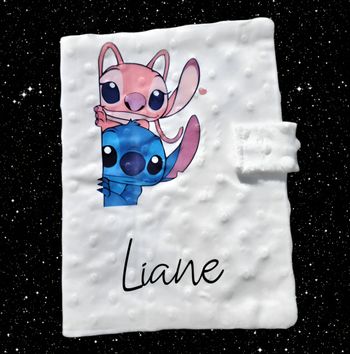 Protège carnet de santé personnalisé  stitch