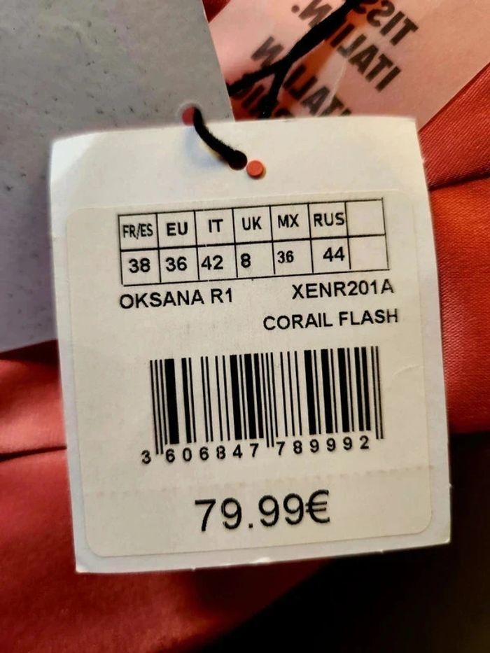 Robe satinée corail Naf Naf - photo numéro 3