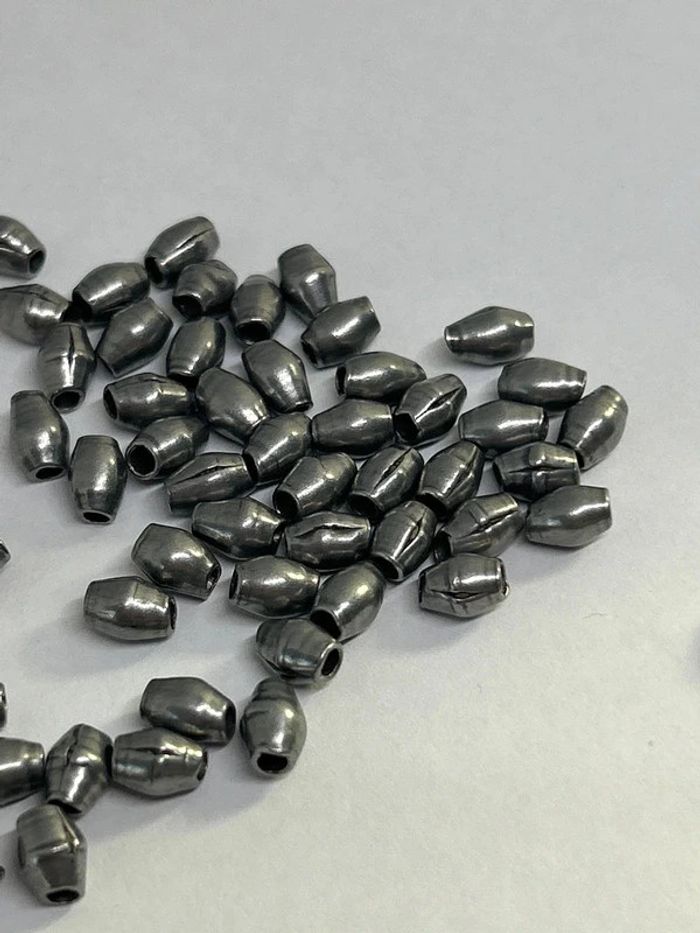 C423. Lot de 50 perles en alu des années 50 - photo numéro 2