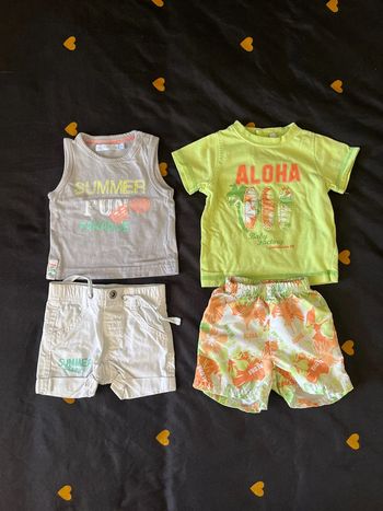 Ensemble short taille 3 mois
