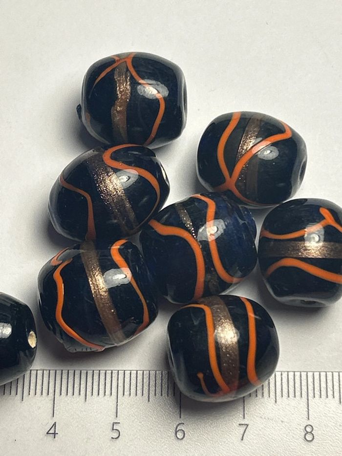 A566, Ensemble de grosses perles lampwork - photo numéro 5