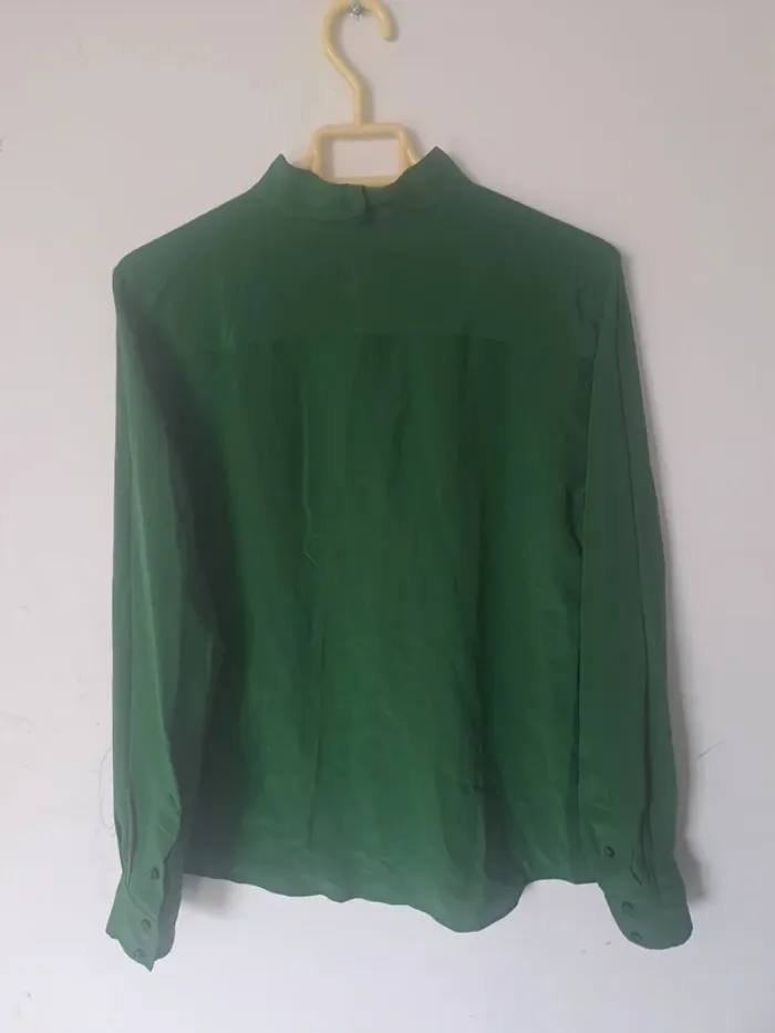 Chemise verte en Soie Barbara Bui Taille 40 - photo numéro 9