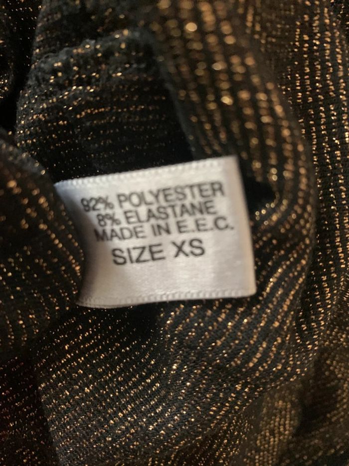 Pull Sister dos nus taille XS-S brillant doré - photo numéro 14