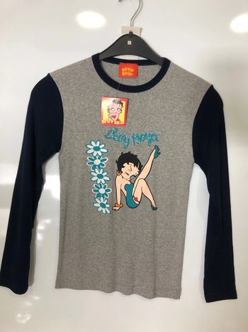 T-shirt longues manches Betty Boop S femme