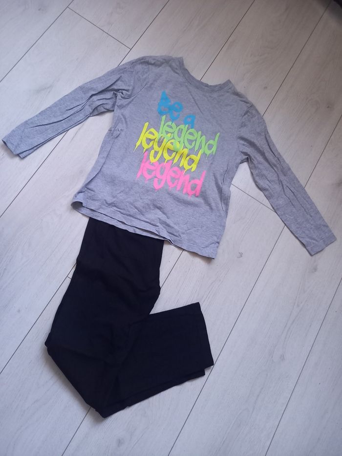 pyjama noir et gris