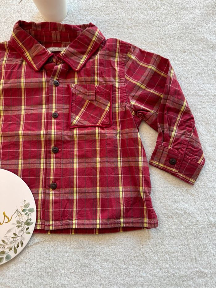 Chemise manches longues à carreaux - photo numéro 2
