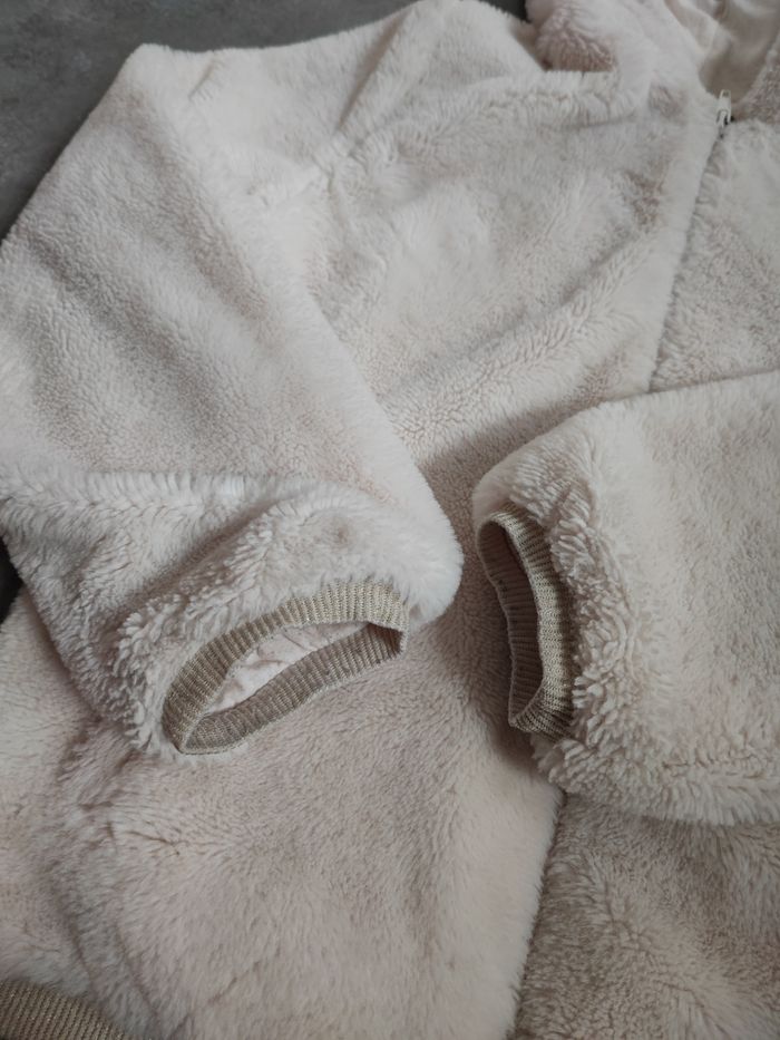 Veste zippée beige Moumoute 8 ans Kiabi - photo numéro 2