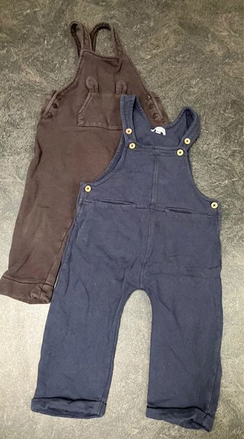 Ensemble salopette maille 24mois