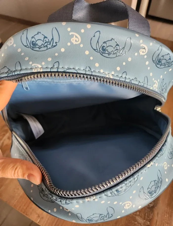 Sac a dos Stitch disney neuf bleu en cuir synthétique - photo numéro 2