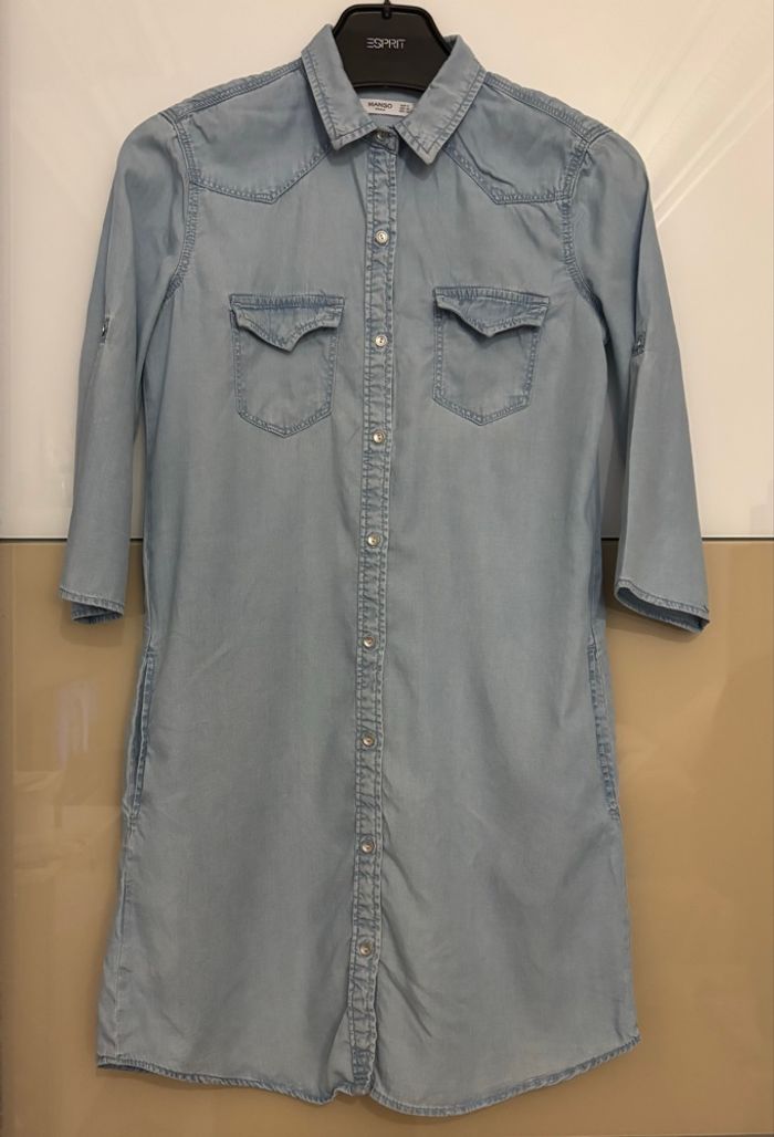 Robe chemise denim femme S - photo numéro 1