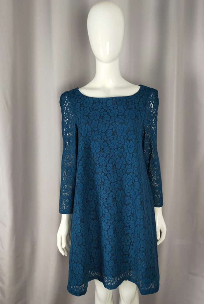 Robe en dentelle bleu nuit – Claudie Pierlot (Exclusivité) - photo numéro 13