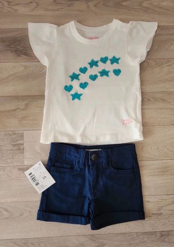 Ensemble short et debardeur brillant 3ans