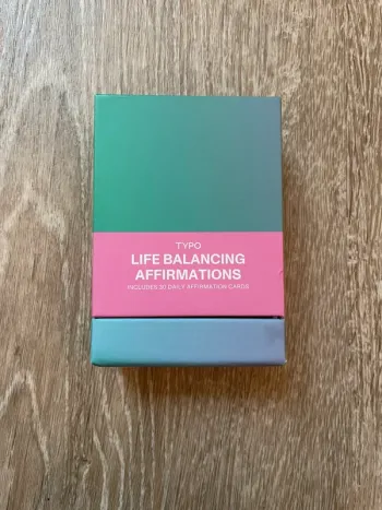 Set de cartes d'affirmation positives