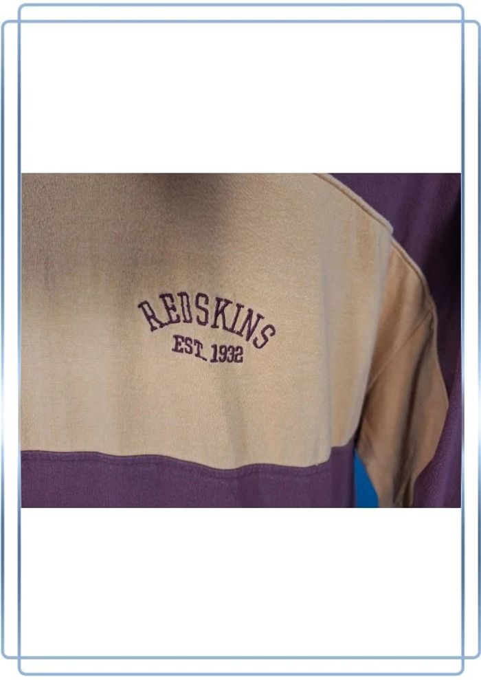Polo reebok NFL vintage Redskins 70 anniversaire | 2XL oversize US football full broderie (537) - photo numéro 5