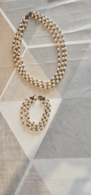 Parure perle collier bracelet