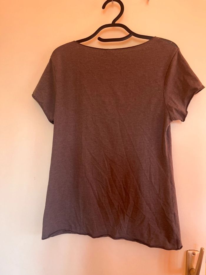 Tshirt sexy tulle chose promis taille M gris - photo numéro 4