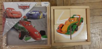 Lot de 2 puzzles en bois cars