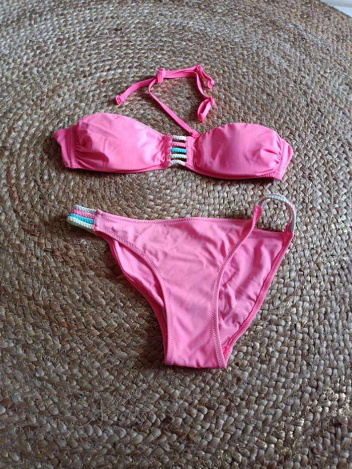 Maillot de bain 2 pièces femme 36 38 - photo numéro 2