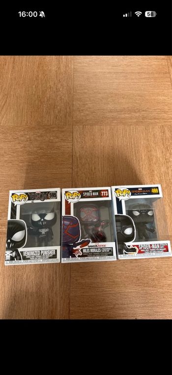 Lot pop spider man et venom marvel 