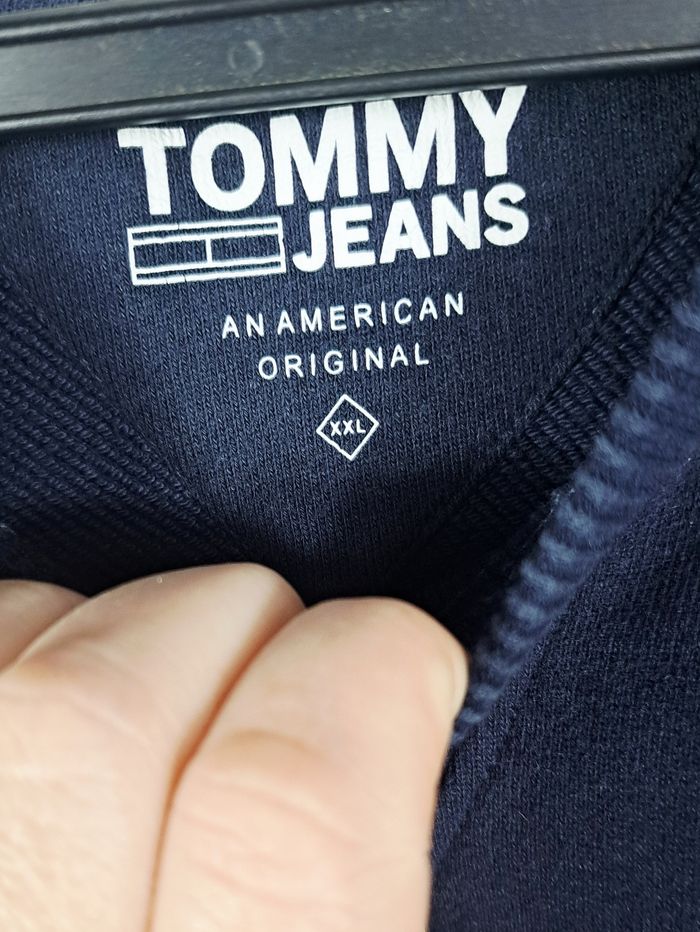 sweat tommy jeans taille XXL bleu marine - photo numéro 4