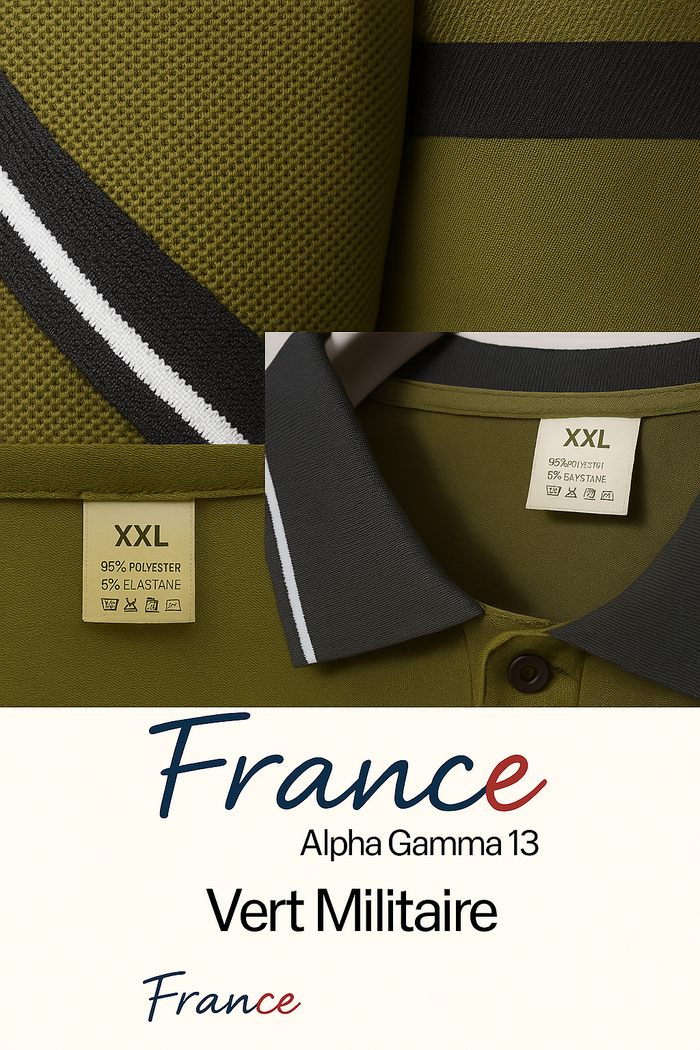 Polo kaki XXL – Style Alpha, léger & respirant - photo numéro 6