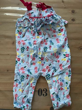 Combinaison fleuri monoti 12 mois