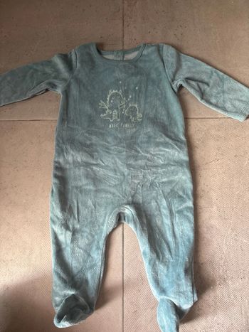 Pyjama velour 6 mois