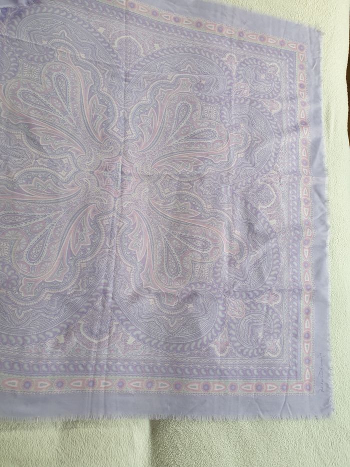 Grand foulard carré vintage - photo numéro 4