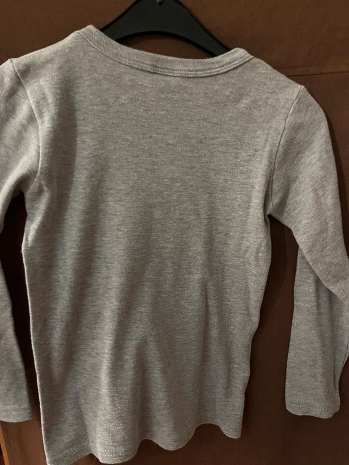 Teeshirt manche longues gris 8 ans - photo numéro 3