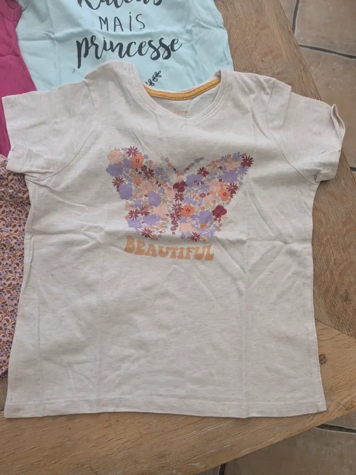 Lot tee shirt fille 6 ans - photo numéro 5