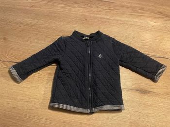 Gilet/veste zippée petit bateau 12 mois