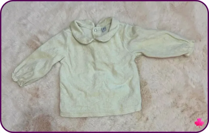 Superbe pull col claudine pour bébé