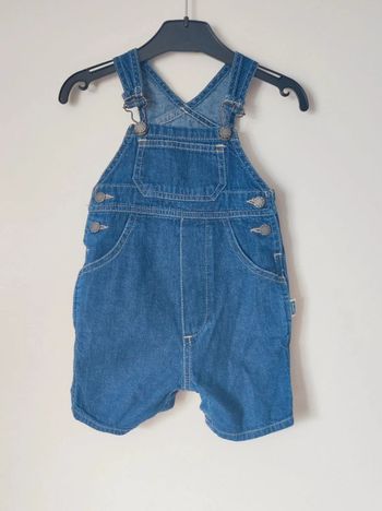 Salopette Short Jean / Petit Bateau - 3 mois