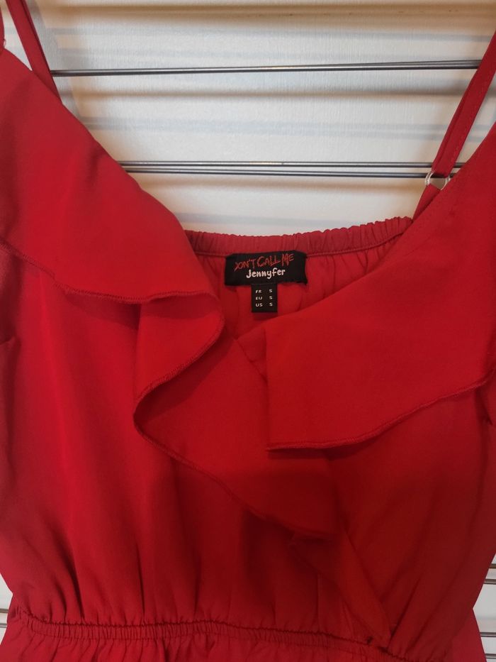 Débardeur fin rouge à bretelles Jennyfer - photo numéro 2