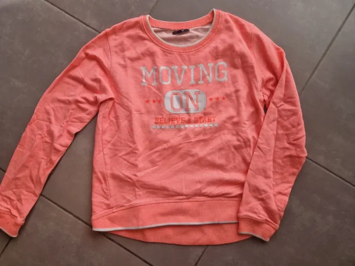 Pull corail femme