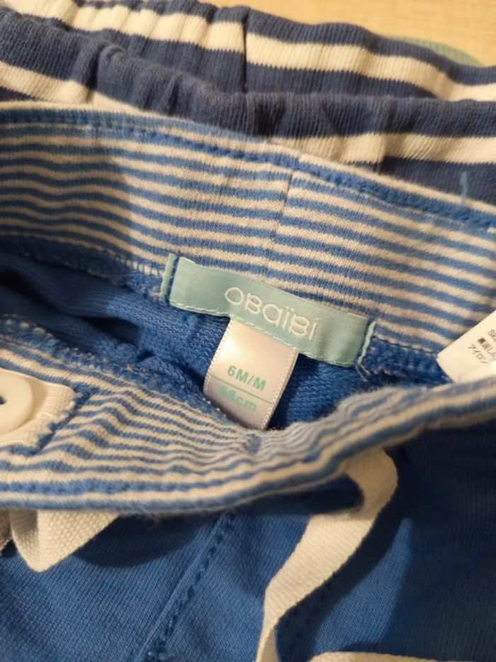 Lot 3 Shorts Bébé 6M | Disney • Obaïbi • H&M - photo numéro 2