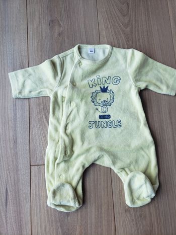 Pyjama en velours 0 mois