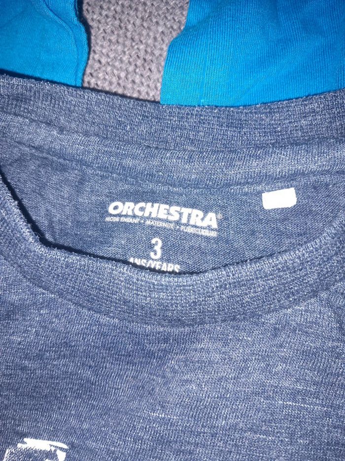 2 t-shirt manche longue 2 manche court plus un jogging - photo numéro 2