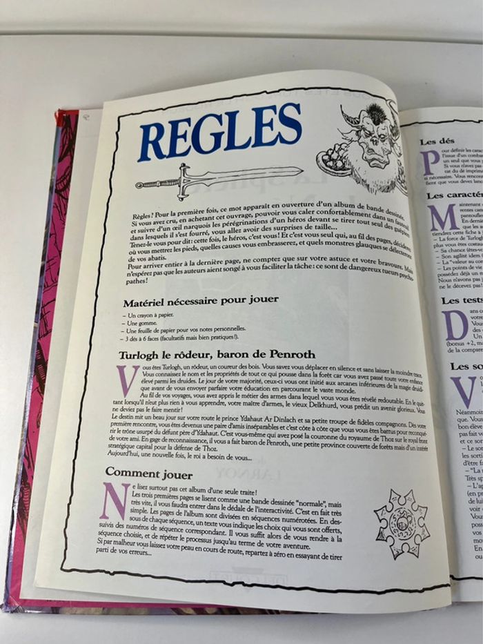 Rare BD interactive vintage : Turlogh le rôdeur - La sphère du Nécromant - photo numéro 12