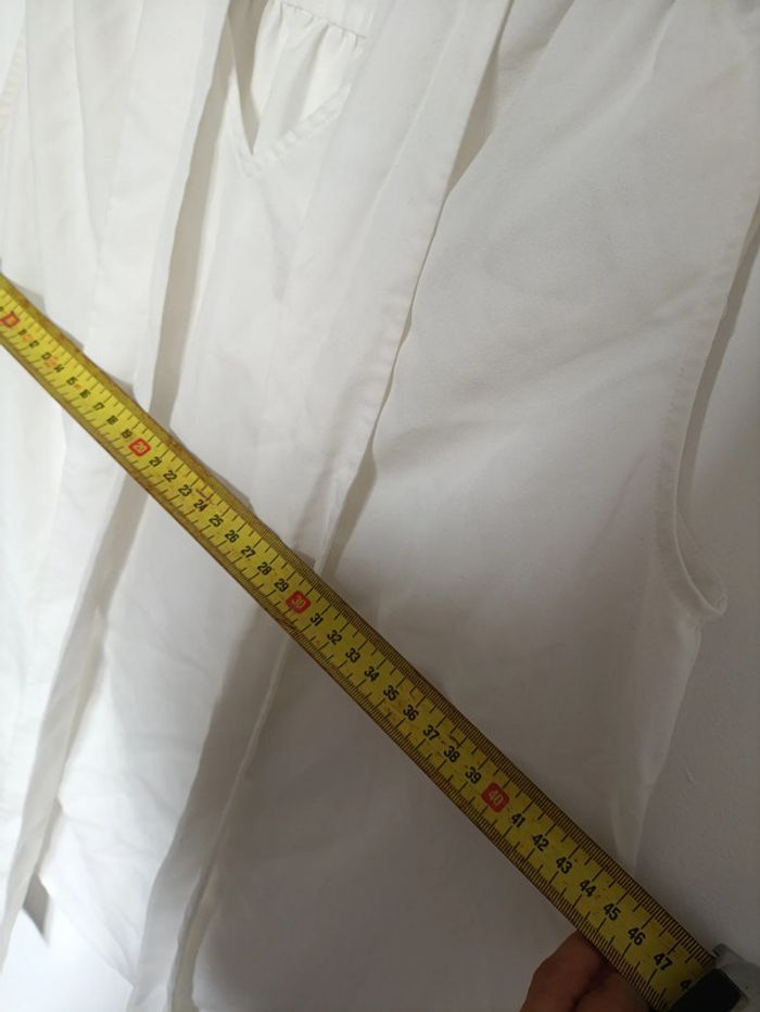 Haut sans manches blanc col lavallière – Tommy Hilfiger - photo numéro 5