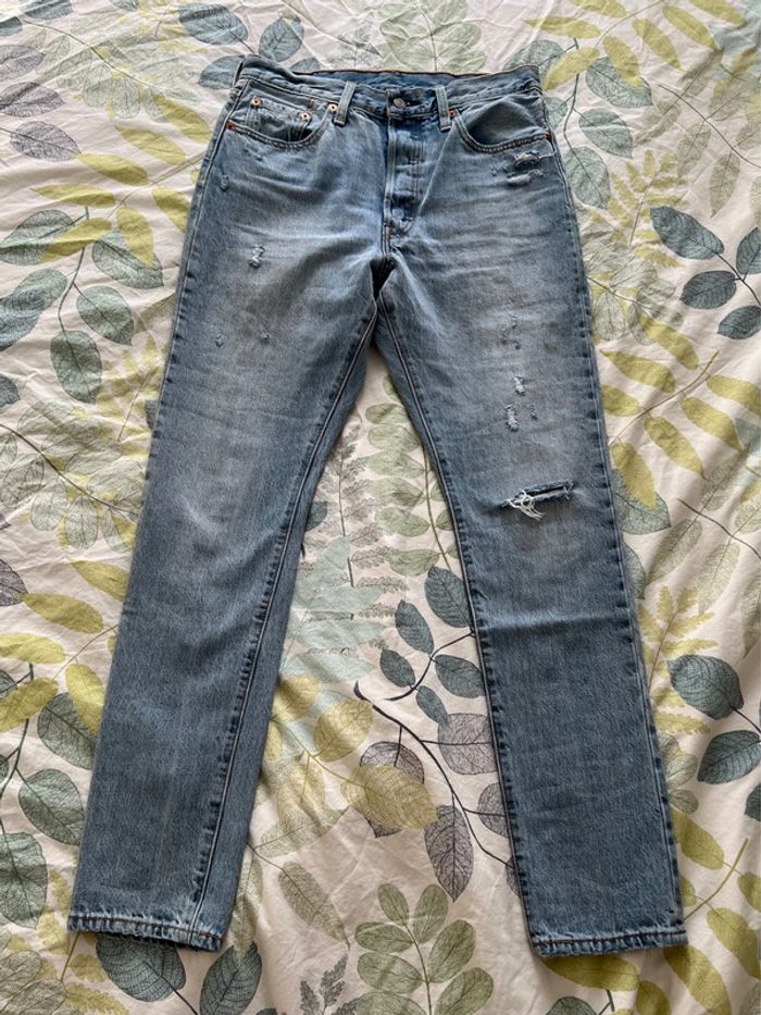 Levi’s 501 femme bleu délavé W29 L32 - photo numéro 2