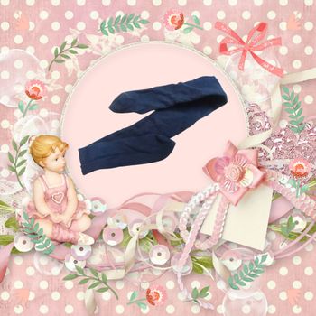 Bandeau noir  pour bébé fille.