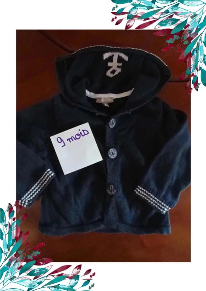 Gilet grain de blé 9 mois