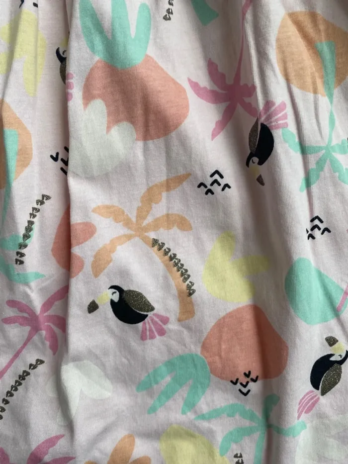 Robe estivale perroquet rose orchestra 8 ans - photo numéro 2