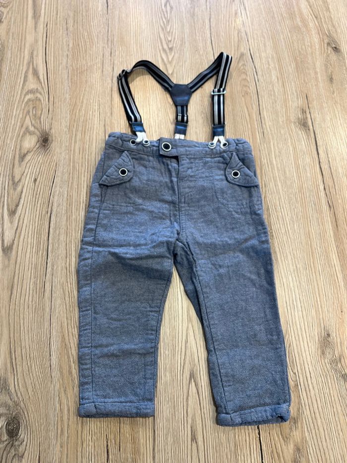 Pantalon à bretelles - 12 mois - photo numéro 3